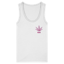 420 Hanfblatt Retro - Womens Organic Fitted Tank Top