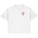 420 Hanfblatt Retro - Ladies Organic Shirt