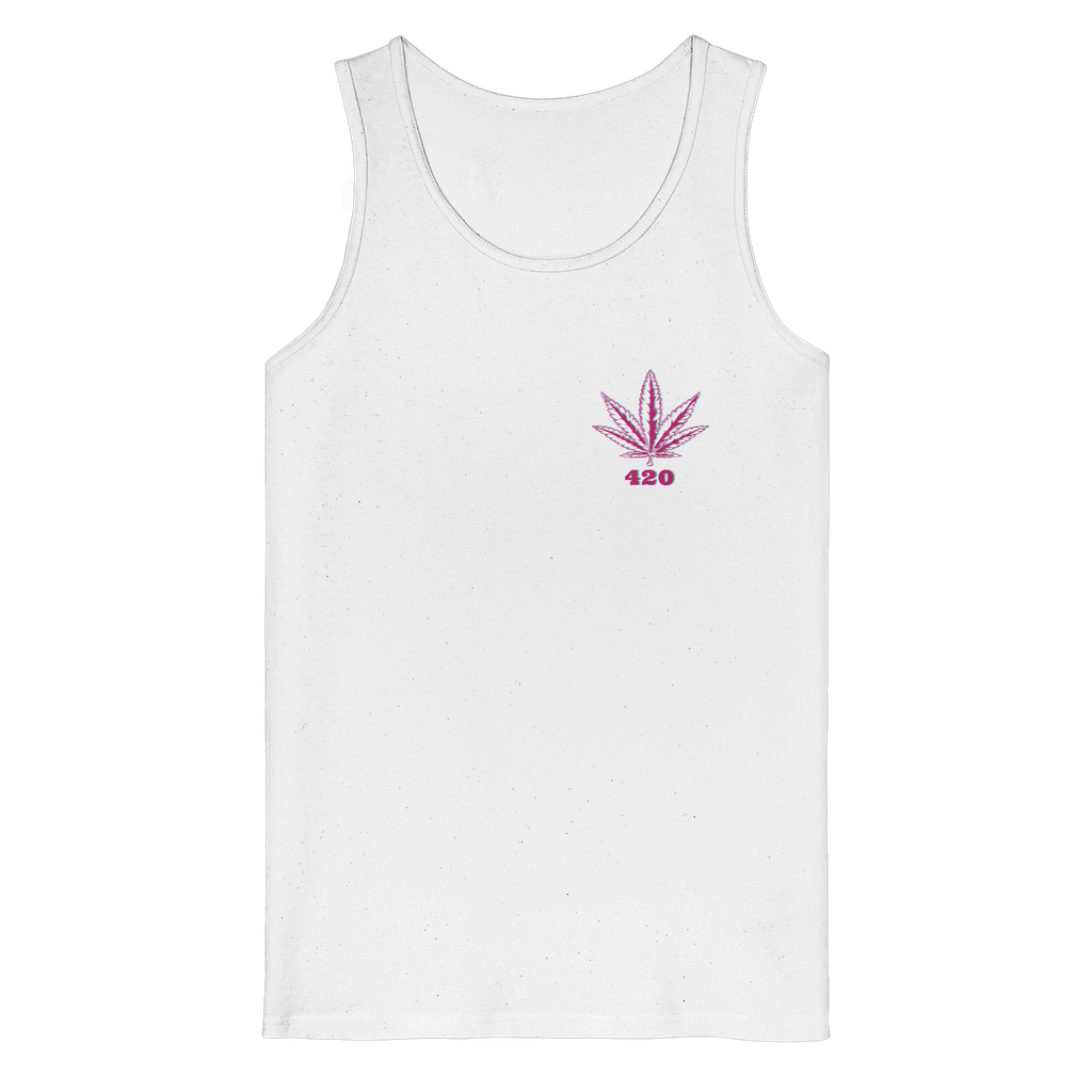 420 Hanfblatt Retro - Organic Tank Top (S)