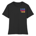 420 Regenbogen Lettering - Fitted Ladies Organic Shirt