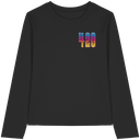 420 Regenbogen Lettering - Womens Organic Longsleeve T-Shirt