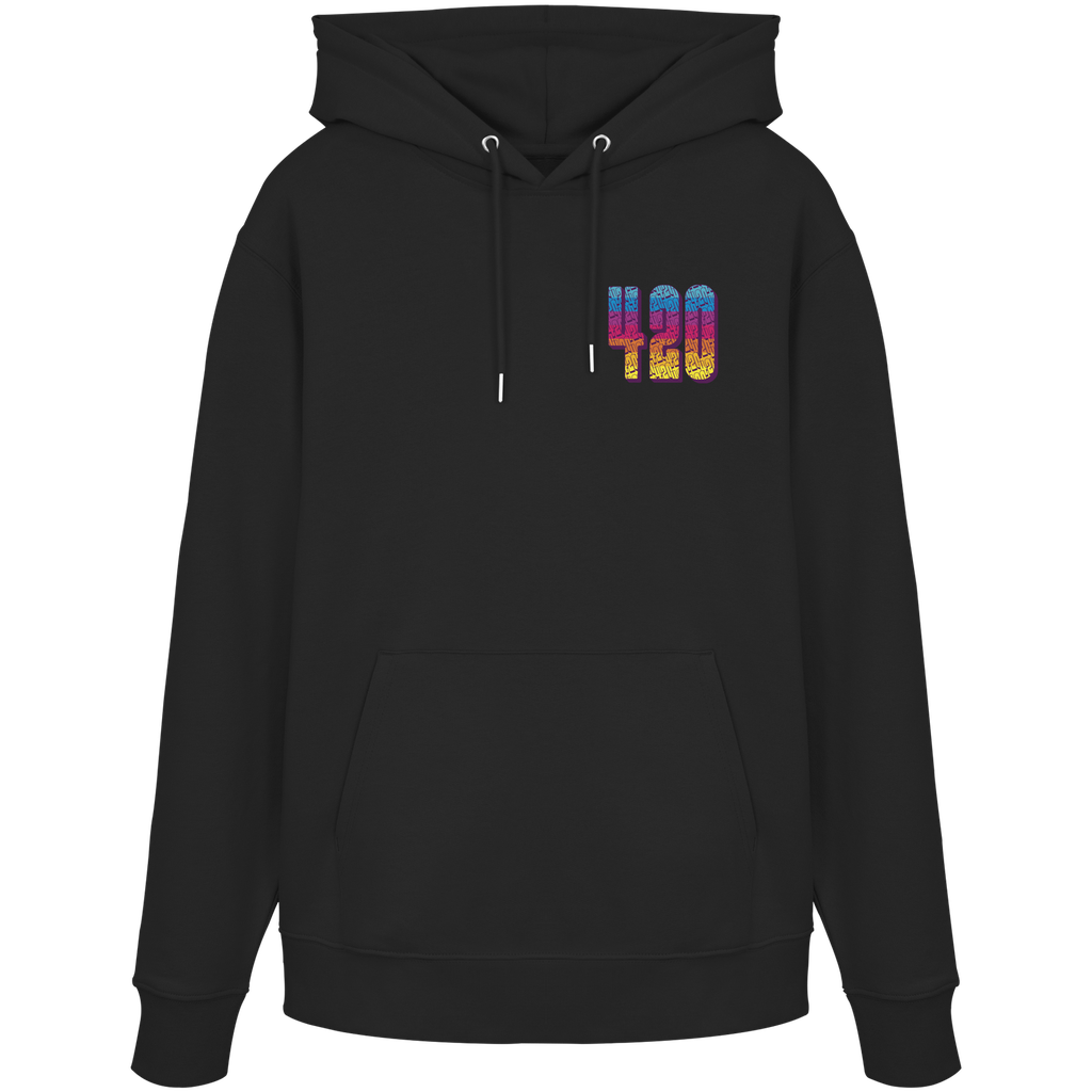 420 Regenbogen Lettering - Organic Hoodie (XS)