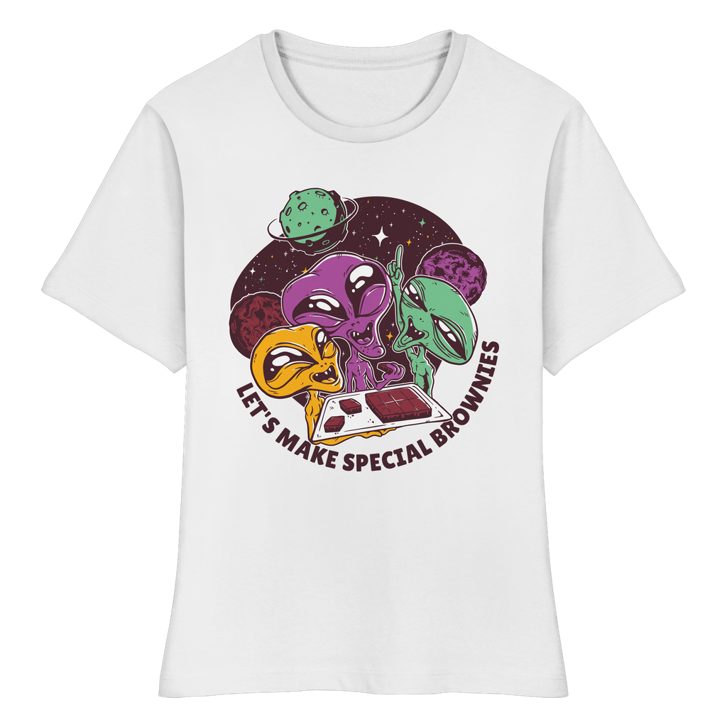 Let's Make Special Brownies - Fitted Ladies Organic Shirt