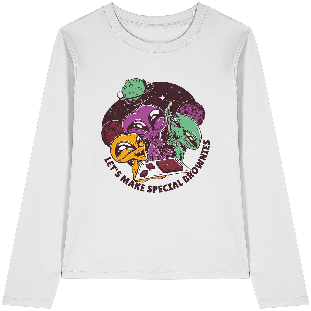 Let's Make Special Brownies - Womens Organic Longsleeve T-Shirt
