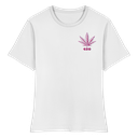 420 Hanfblatt Retro - Fitted Ladies Organic Shirt