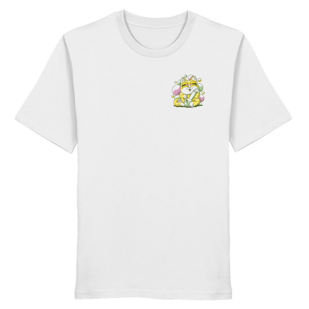 Bong-Katze mit Bubbles - Organic Shirt