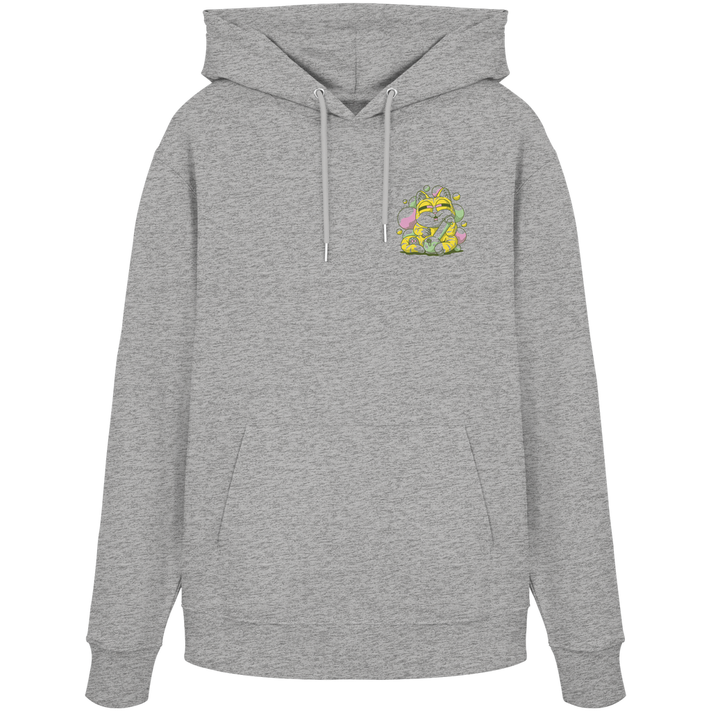 Bong-Katze mit Bubbles - Organic Hoodie