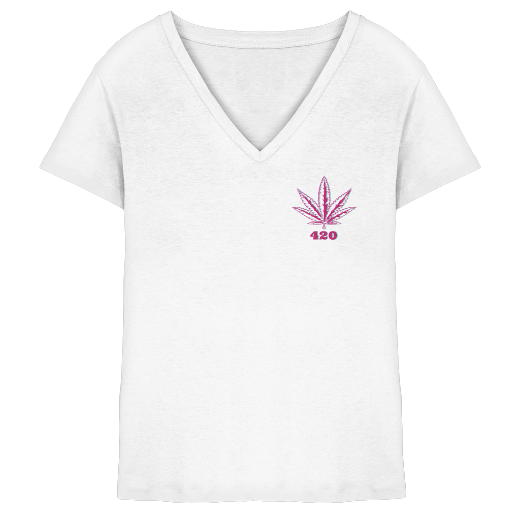 420 Hanfblatt Retro - T-Shirt