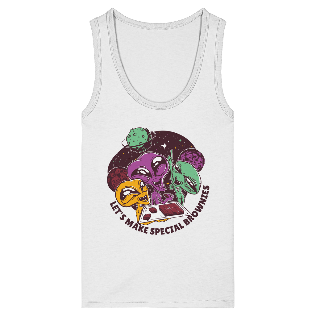 Let's Make Special Brownies - Womens Organic Fitted Tank Top