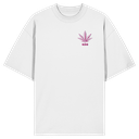 420 Hanfblatt Retro - Organic Oversize Shirt